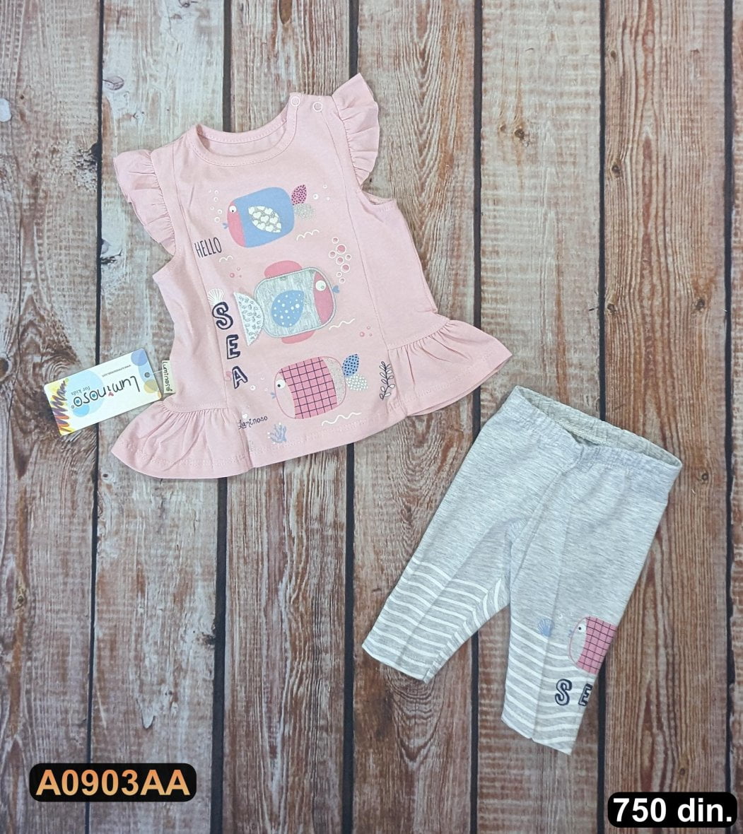 Pamučne komplet iz 2 dela (68-80)