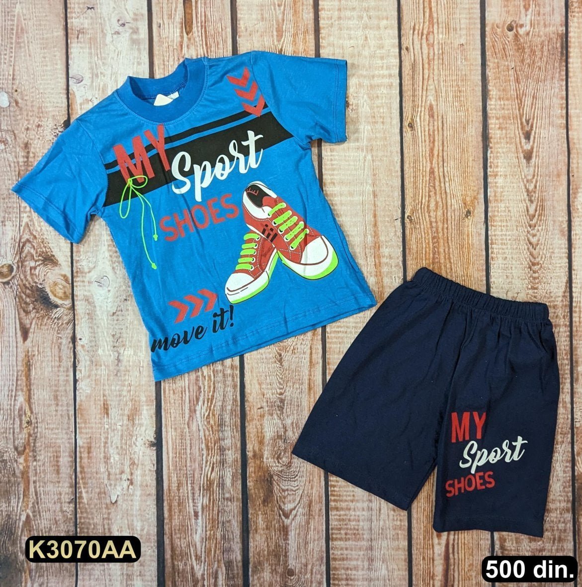 Pamučni komplet iz 2 dela (104-116)