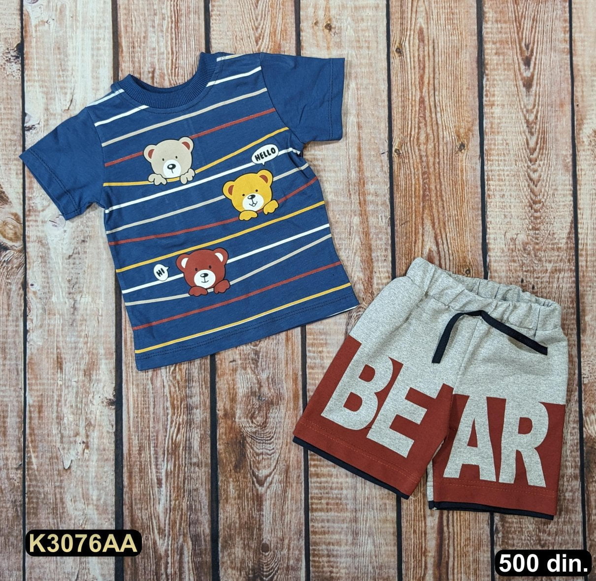 Pamučni komplet iz 2 dela (80-104)