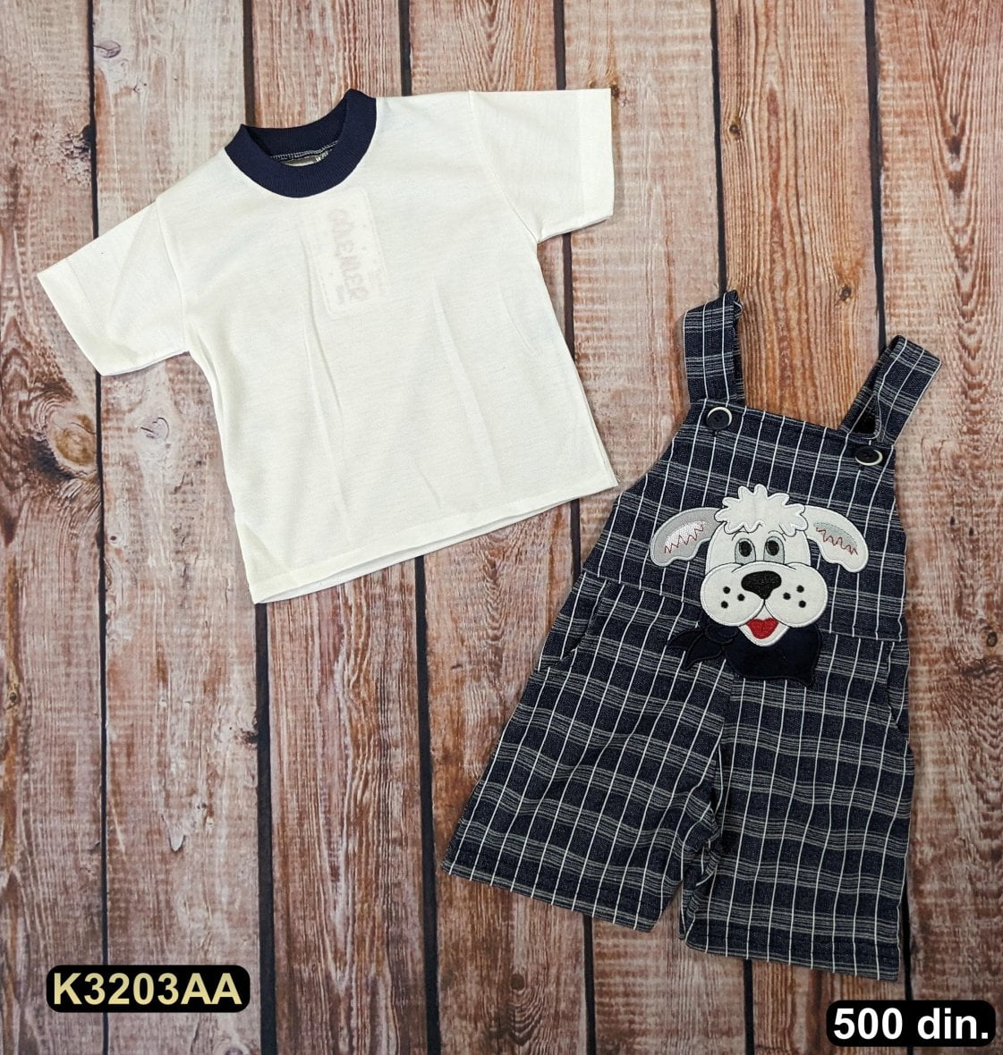 Pamučna zekica sa majicom (68-80)