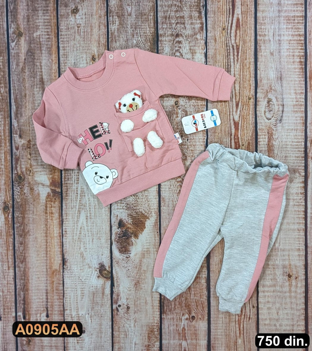 Pamučni komplet iz 2 dela (68-80)