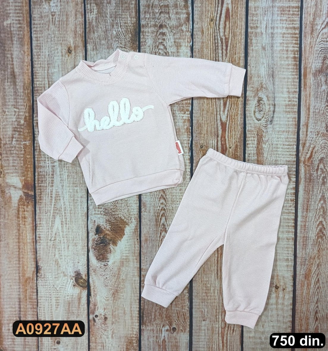 Pamučni komplet iz 2 dela (68-80)