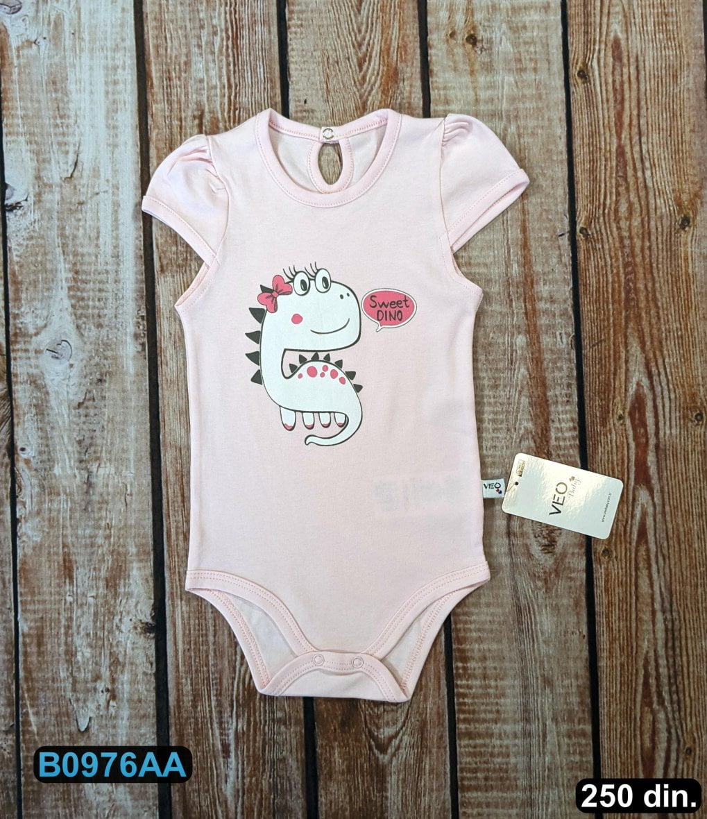 Pamučni bodi sa kratkim rukavom (62-86)