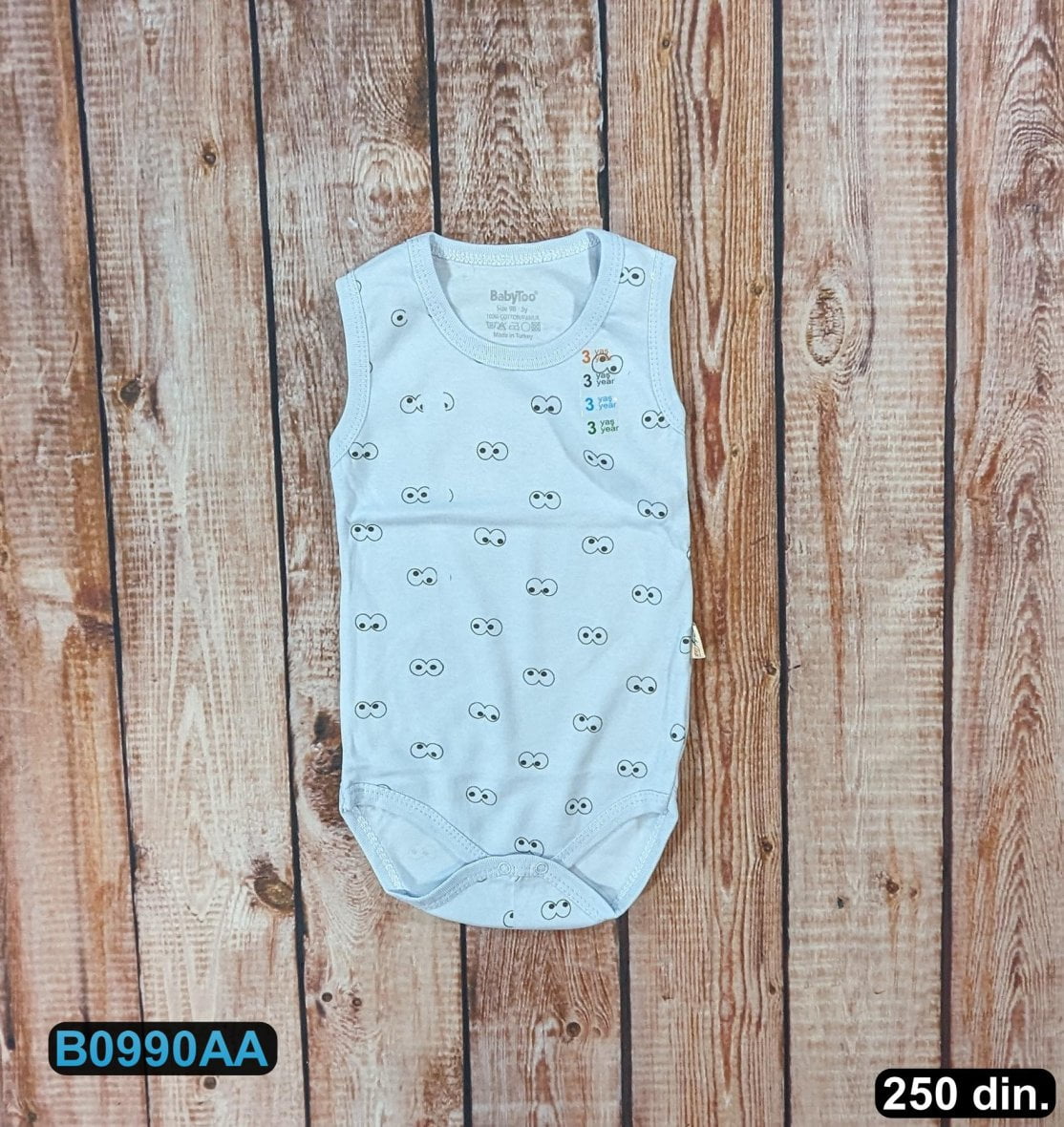 Pamučni bodi na bretele (80-98)