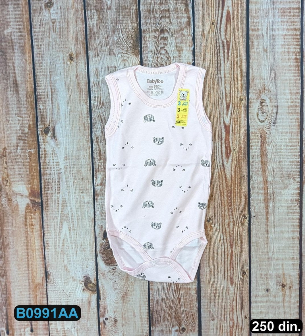 Pamučni bodi na bretele (80-98)