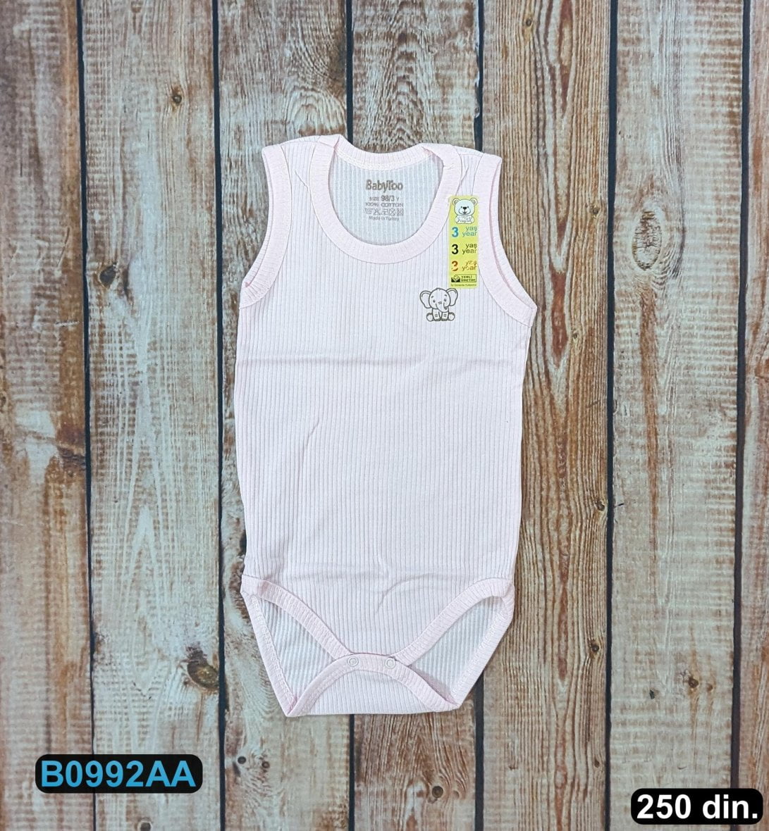 Pamučni bodi na bretele (80-98)