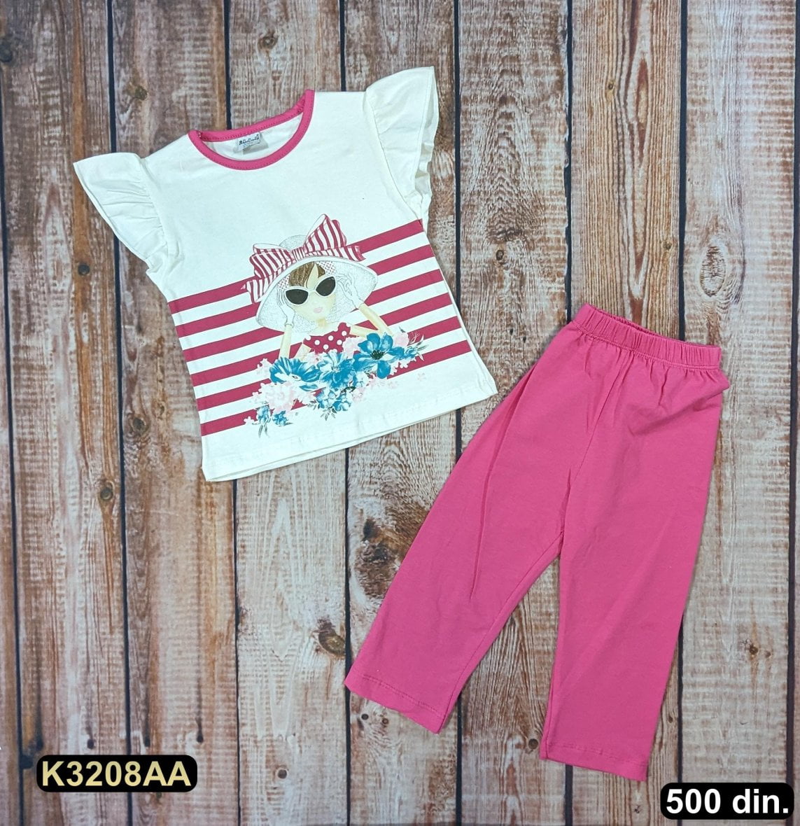 Pamučni komplet iz 2 dela (104-140)