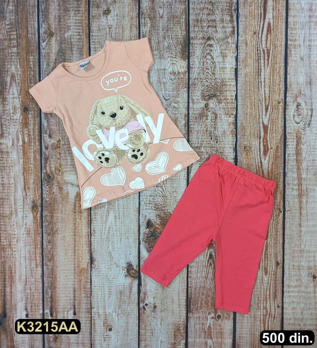 Pamučni komplet iz 2 dela (92-110)