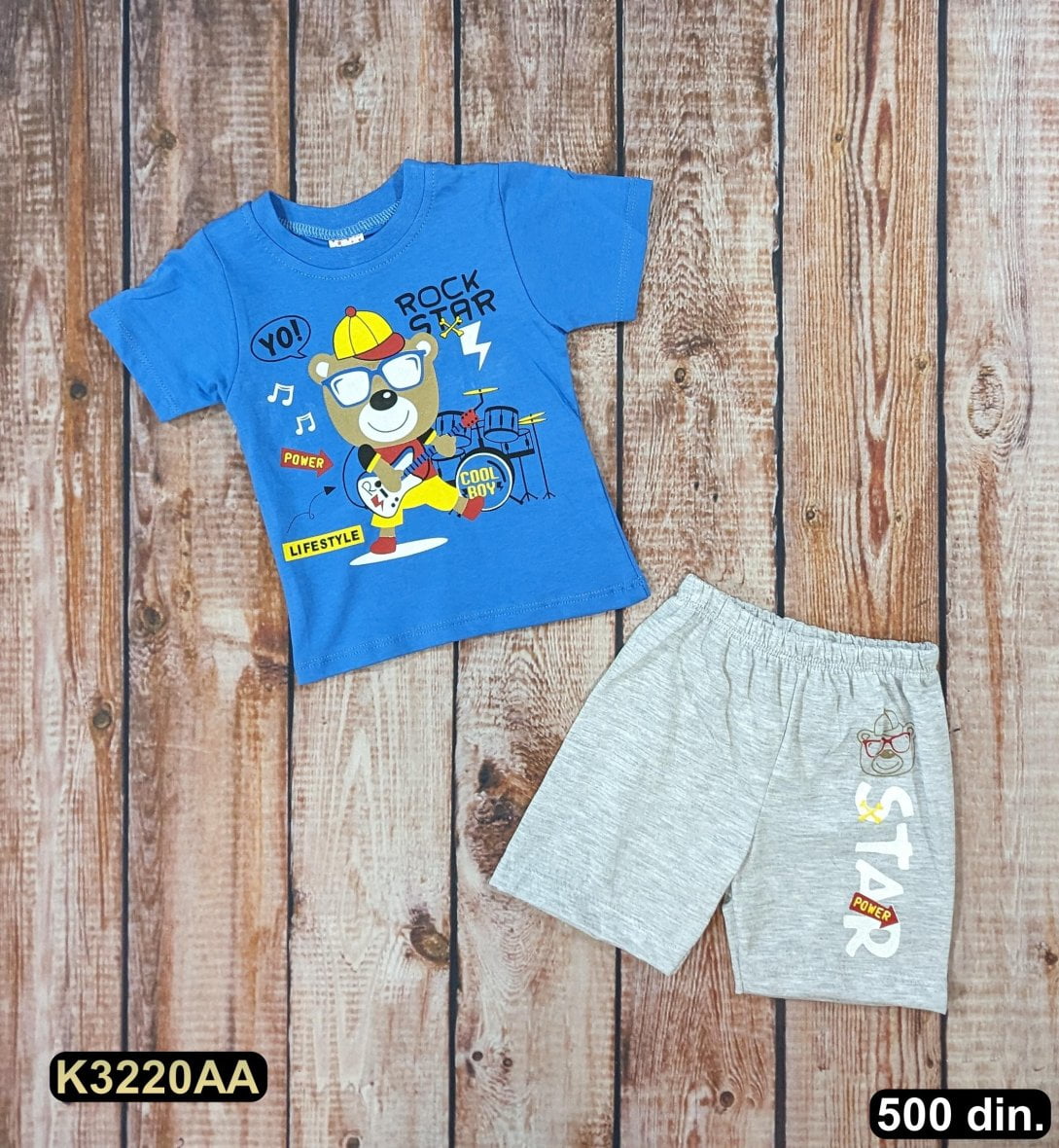 Pamučni komplet iz 2 dela (80-98)