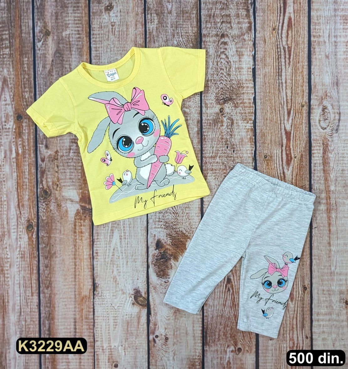 Pamučni komplet iz 2 dela (80-98)