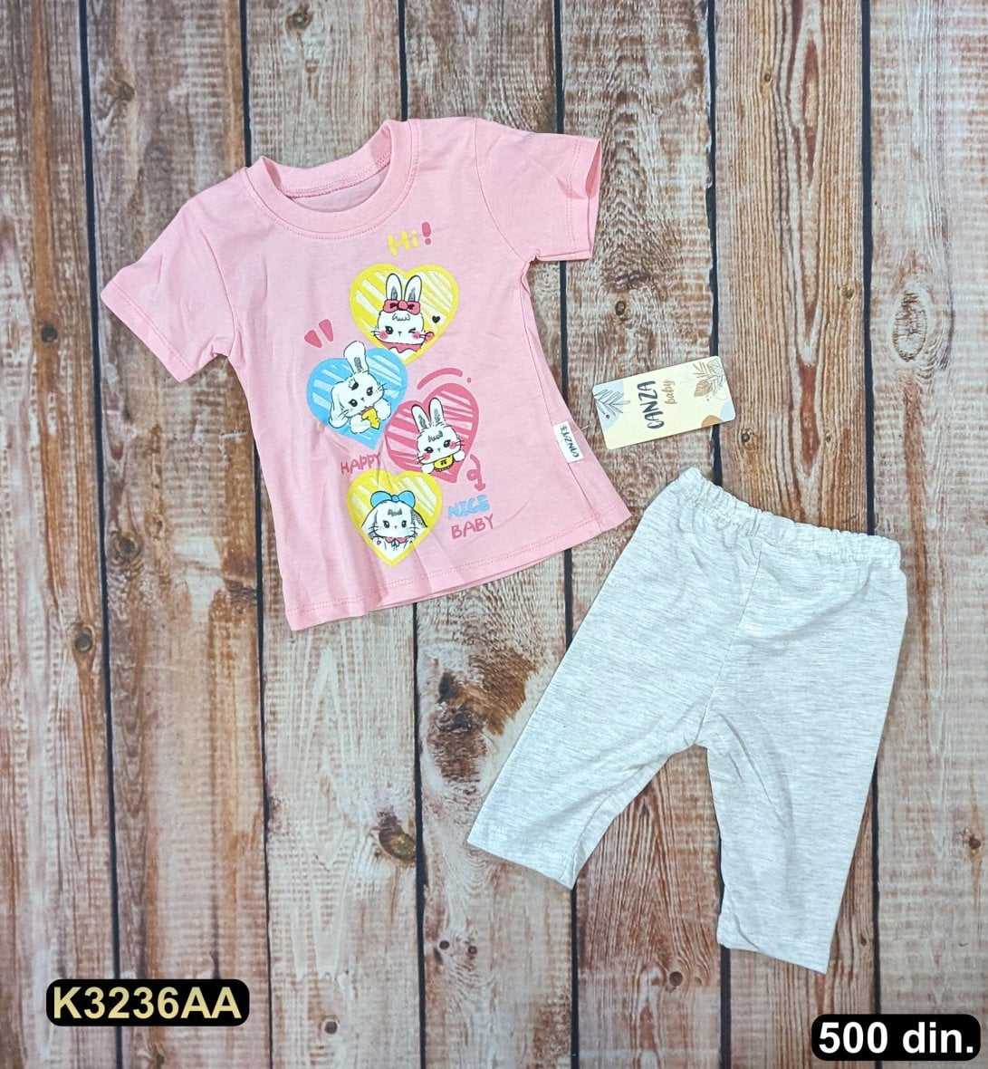 Pamučni komplet iz 2 dela (80-98)