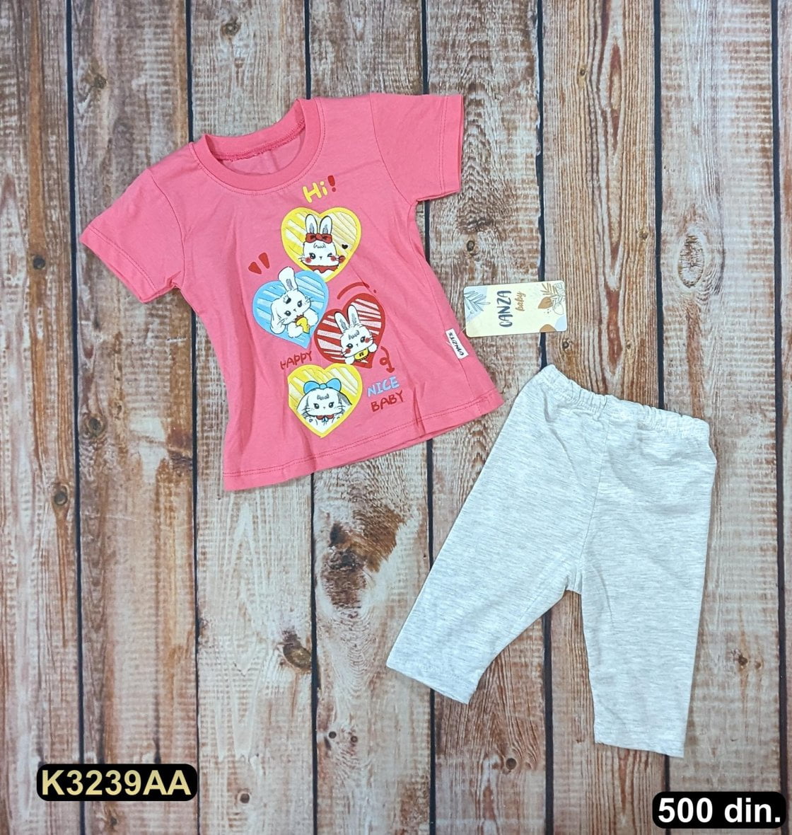 Pamučni komplet iz 2 dela (80-98)