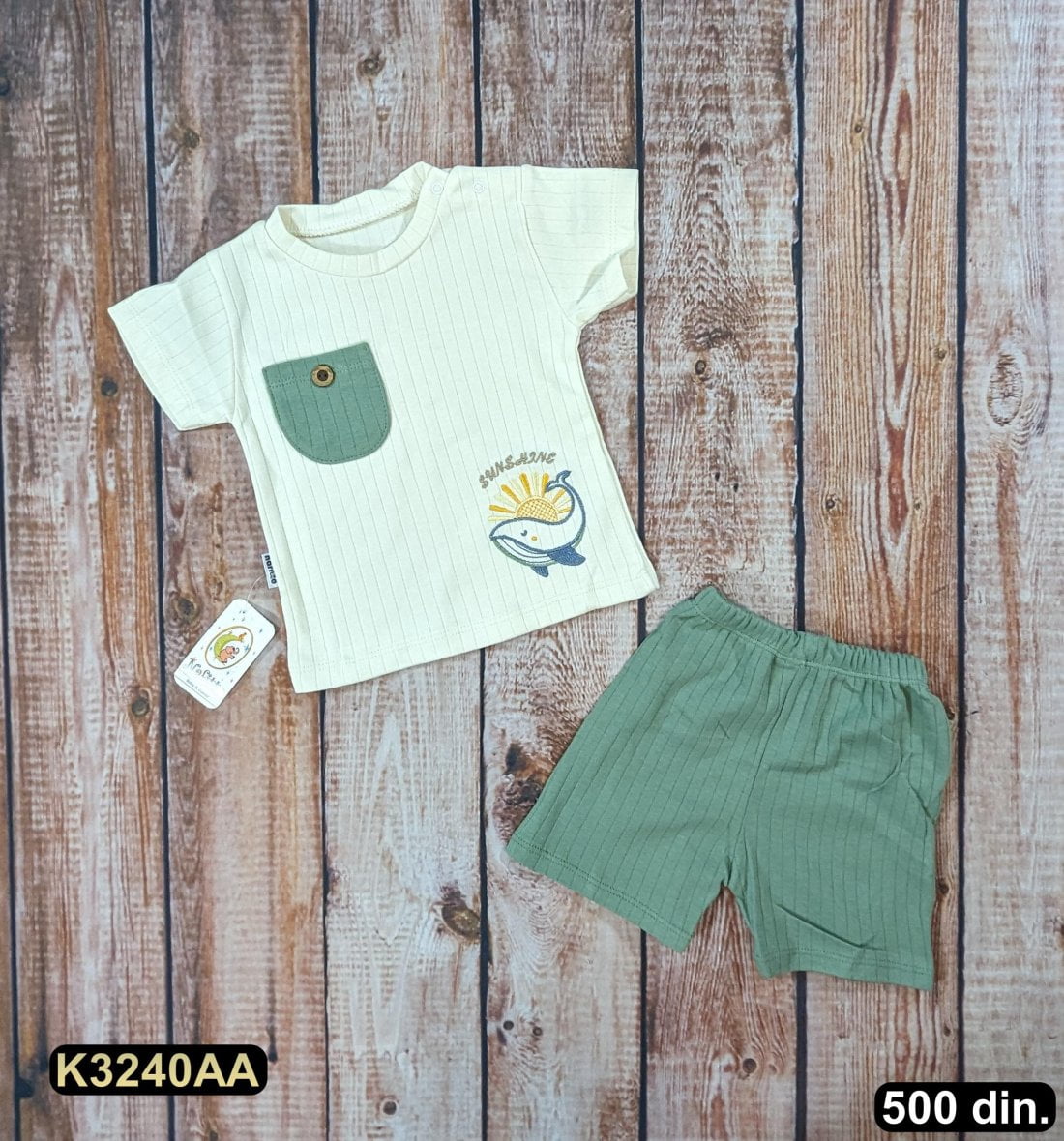 Pamučni komplet iz 2 dela (74-86)