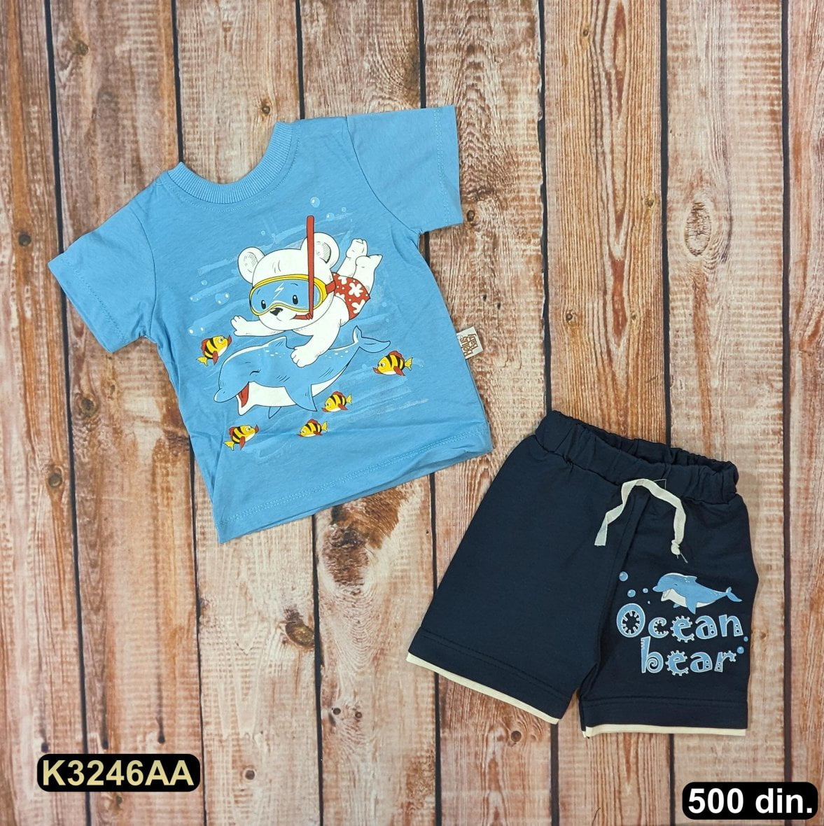 Pamučni komplet iz 2 dela (80-104)