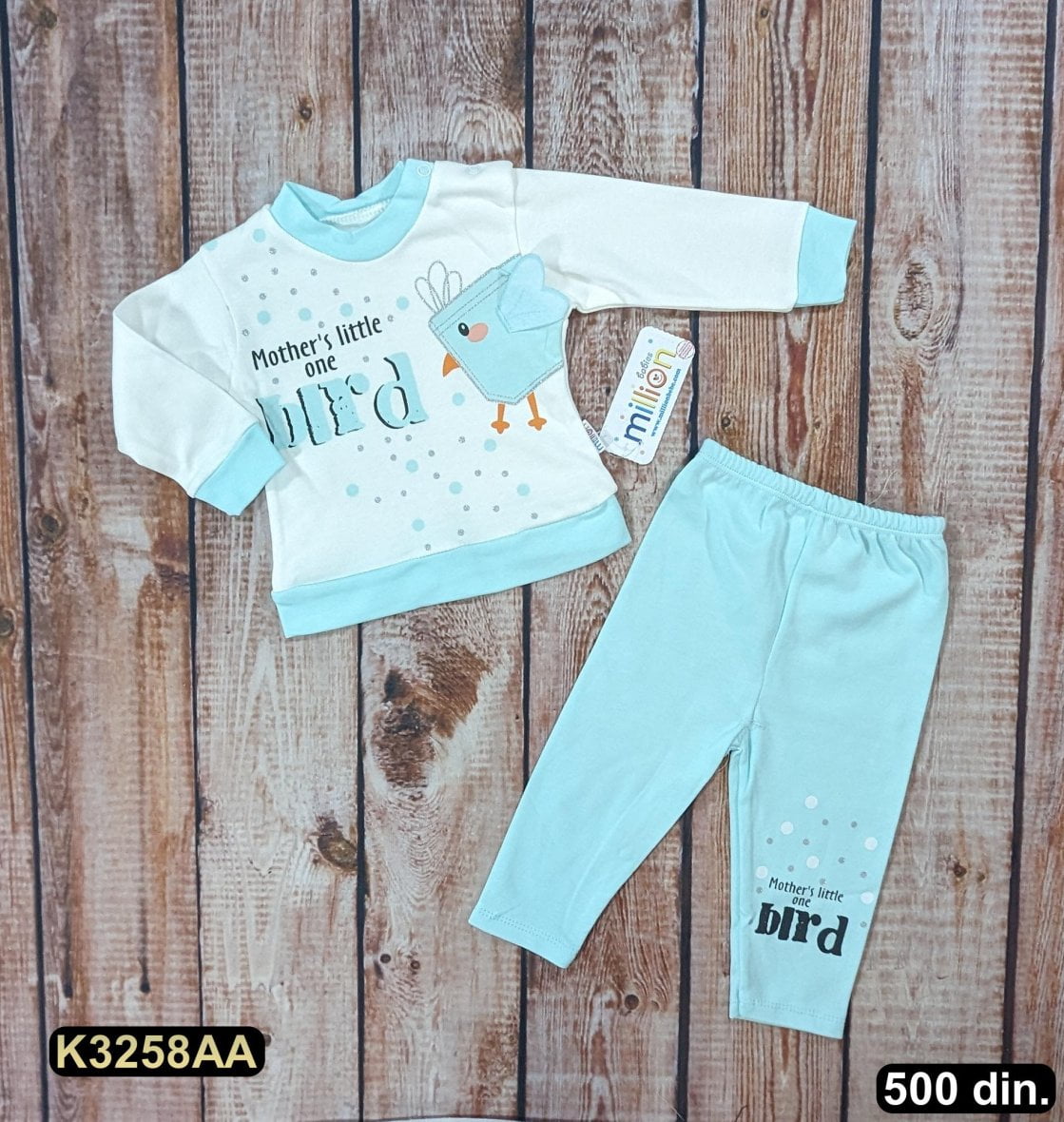 Pamučni komplet iz 2 dela (62-74)