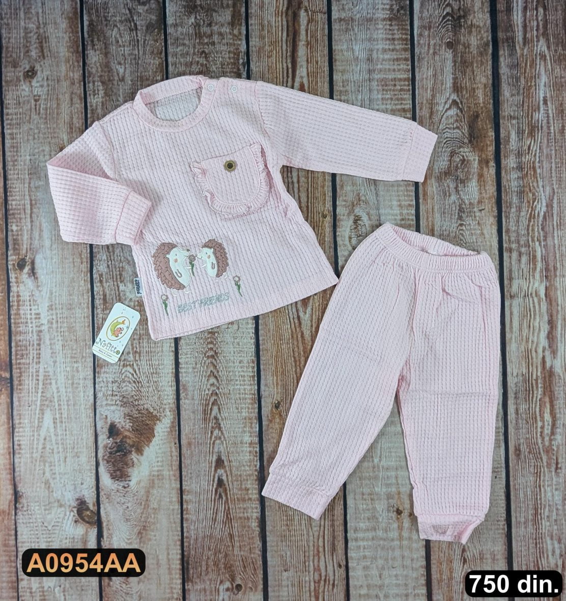 Pamučni komplet iz 2 dela (68-80)