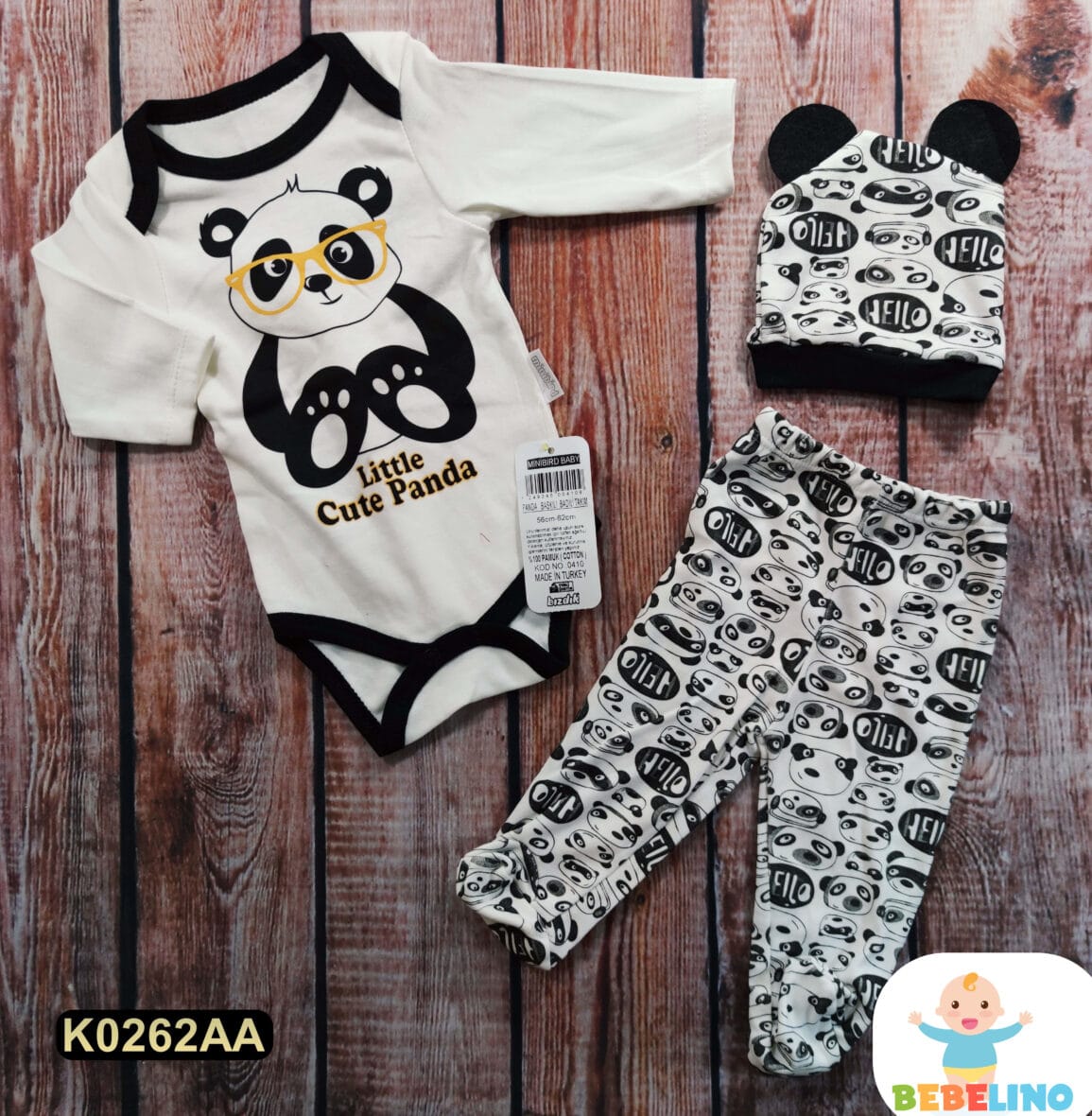Pamučni komplet iz 3 dela | Bebelino Kids Pamučni komplet iz 3 dela