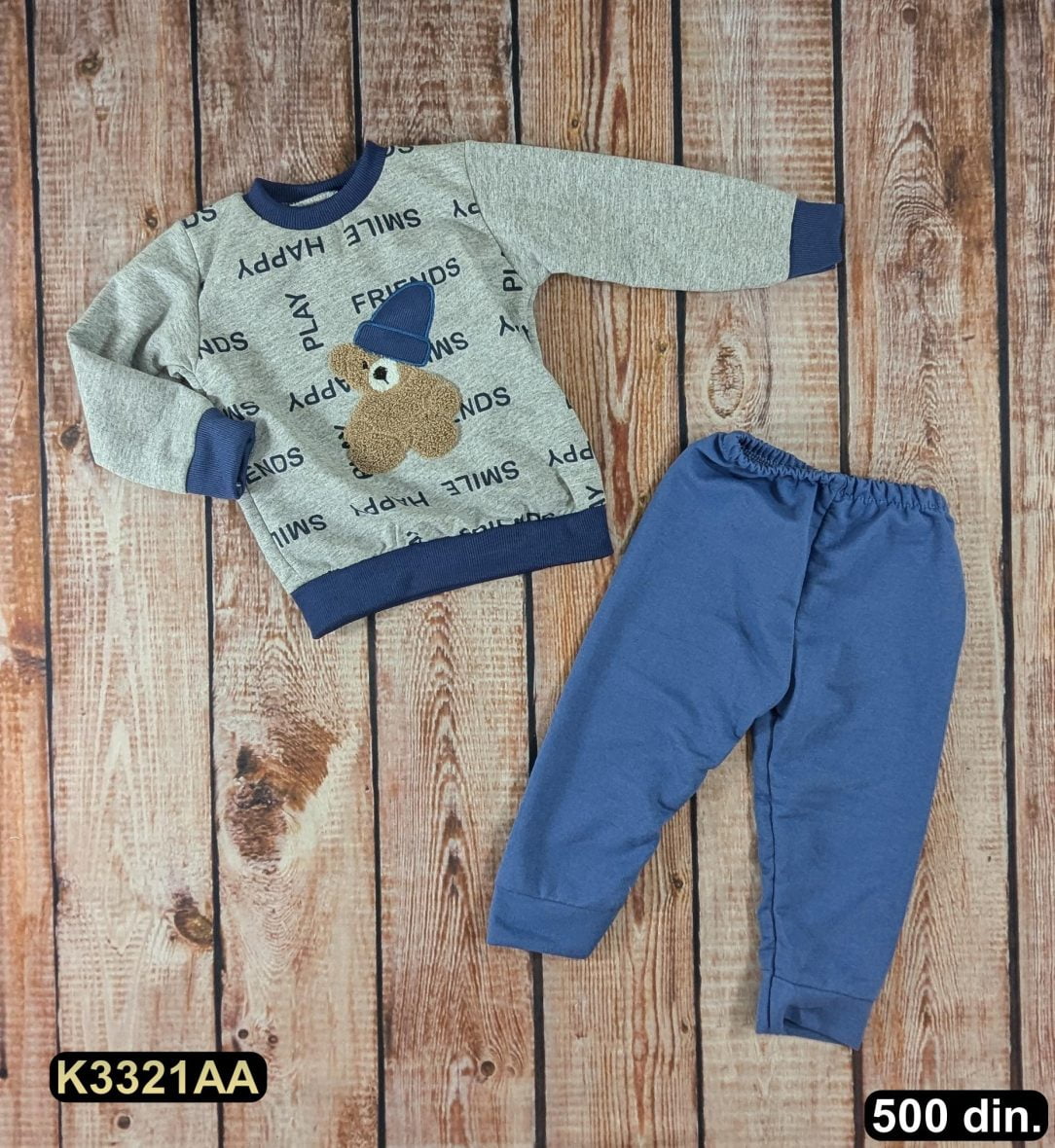 Pamučni kompletić iz 2 dela (68-86)