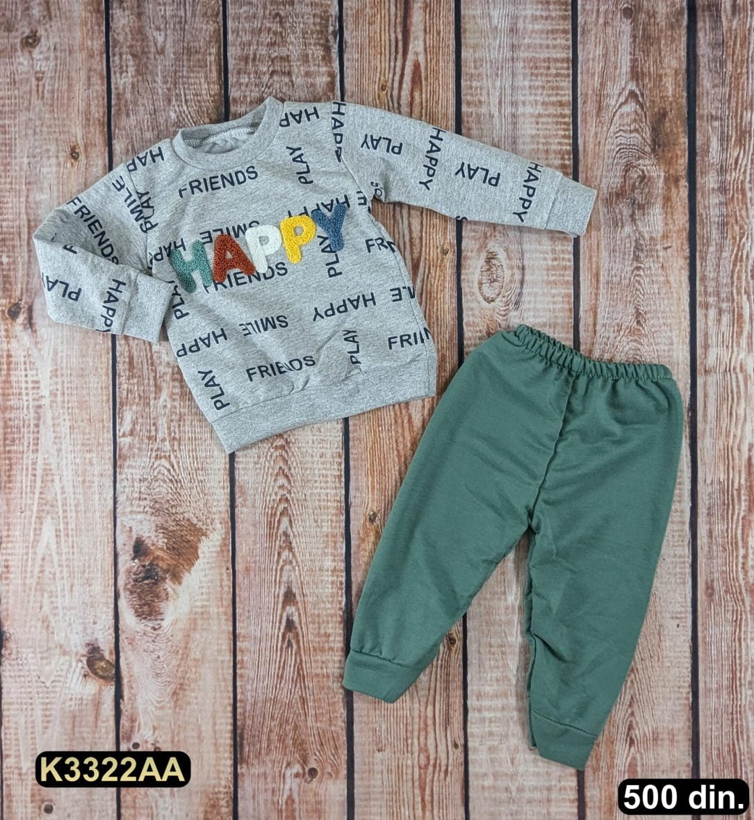 Pamučni kompletić iz 2 dela (68-86)