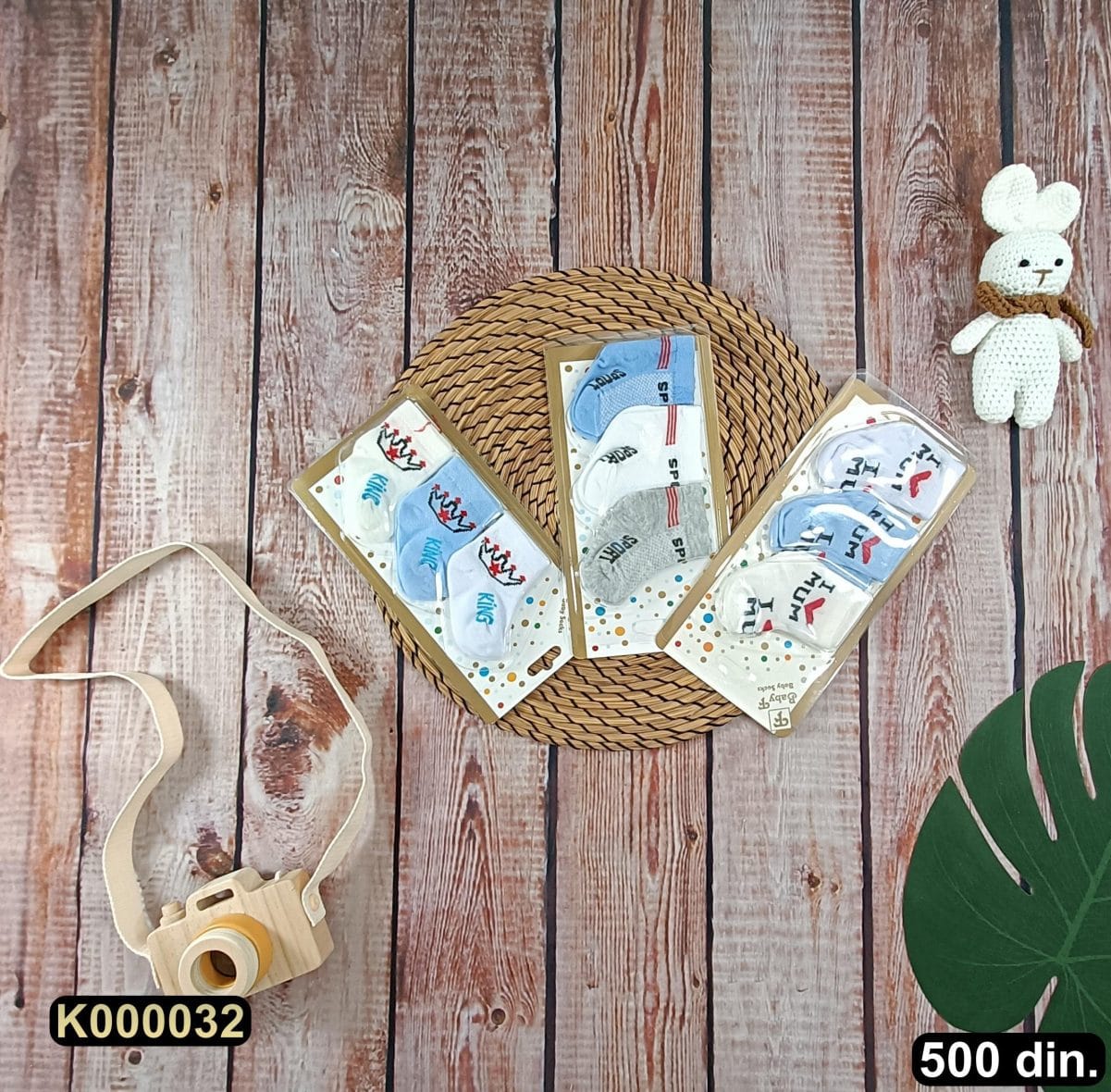 Bebi čarapice 0-3m (12 kom.)