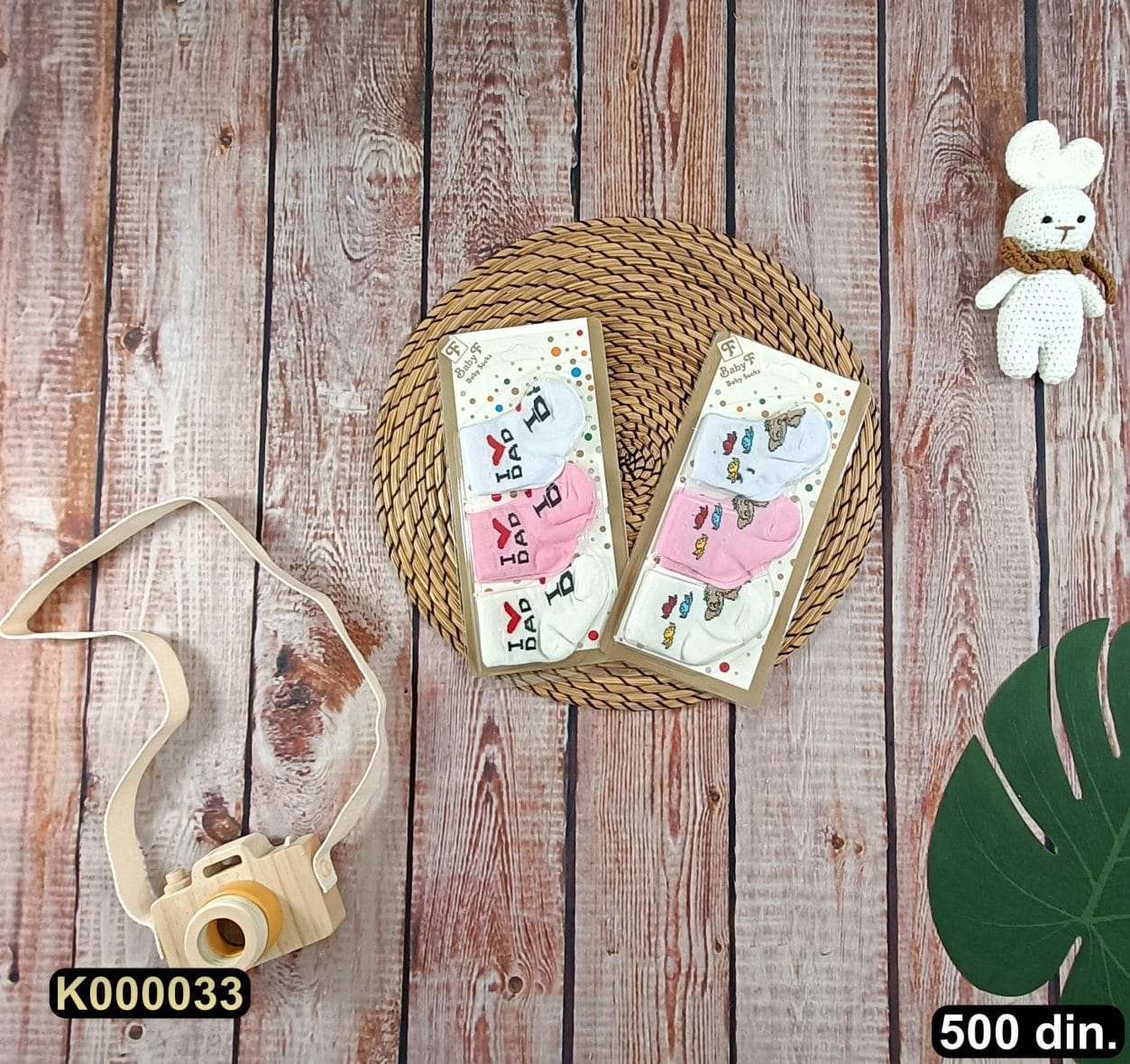 Bebi čarapice 0-3m (12 kom.)