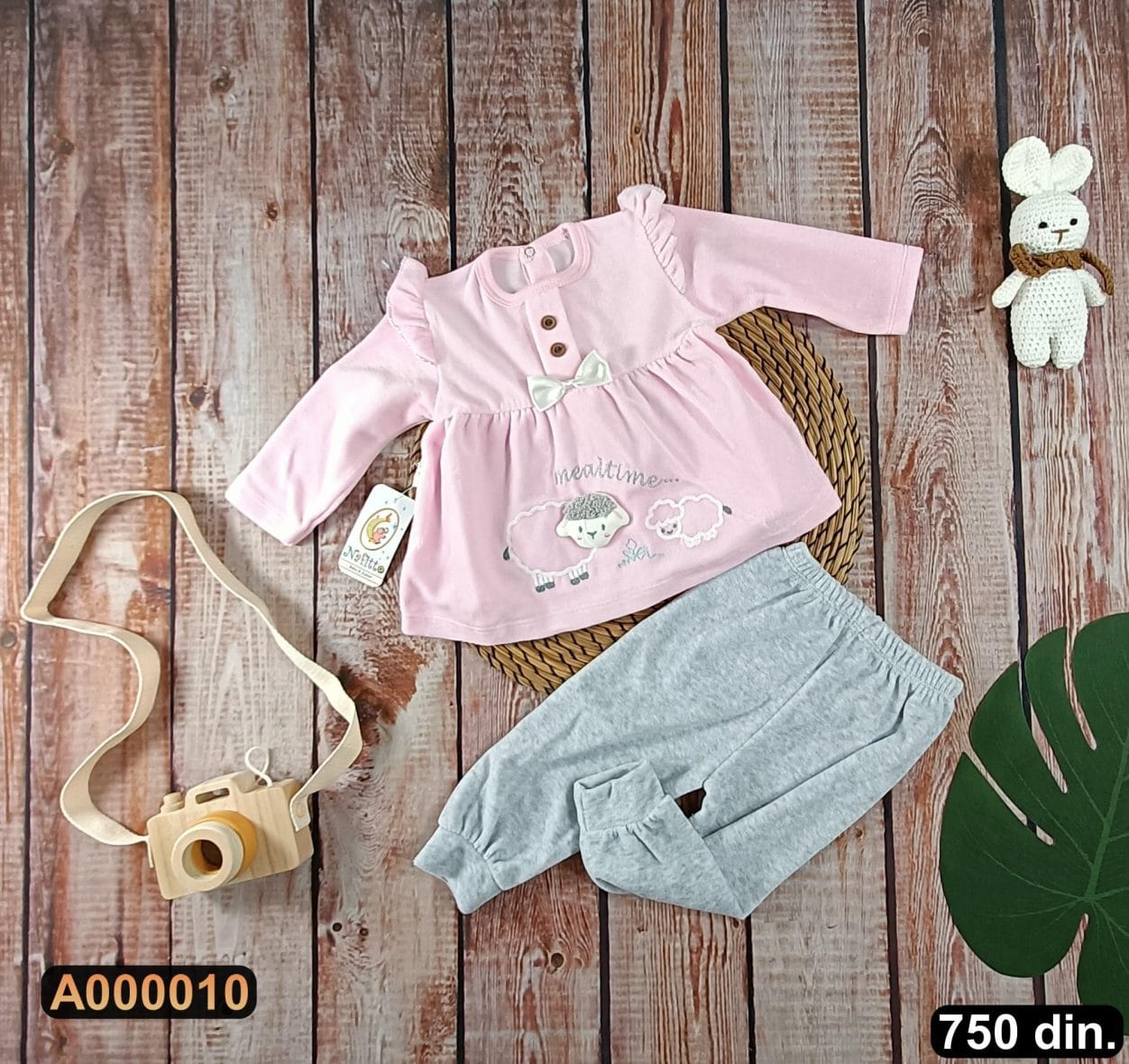 Plišani komplet iz 2 dela (74-80)