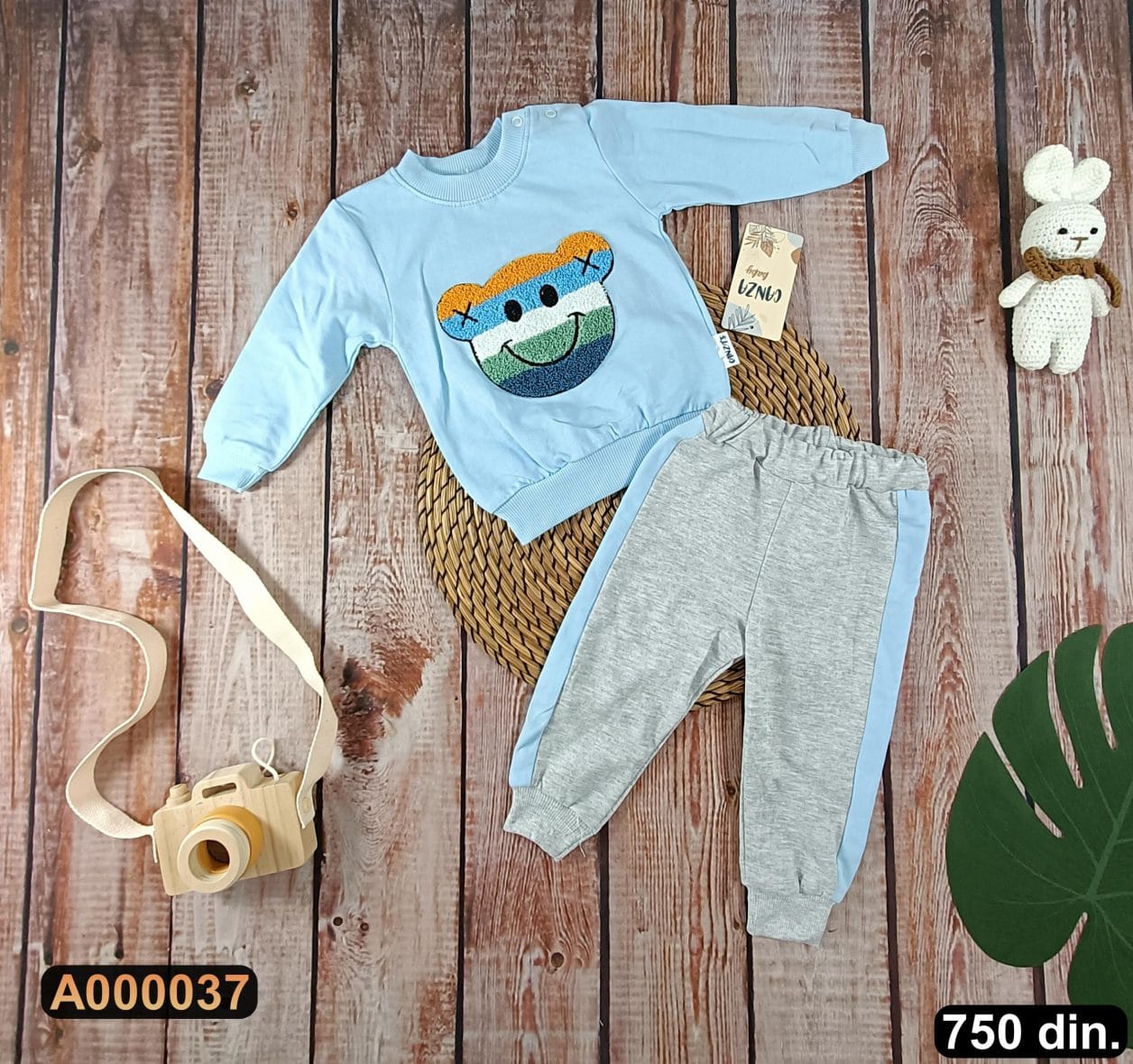 Pamučni komplet iz 2 dela (68-80)