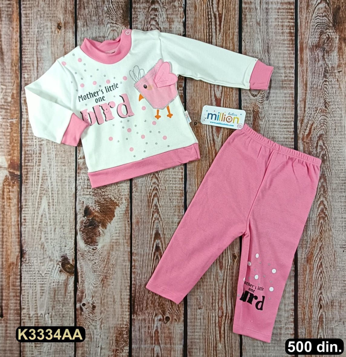 Pamučni komplet iz 2 dela (62-74)