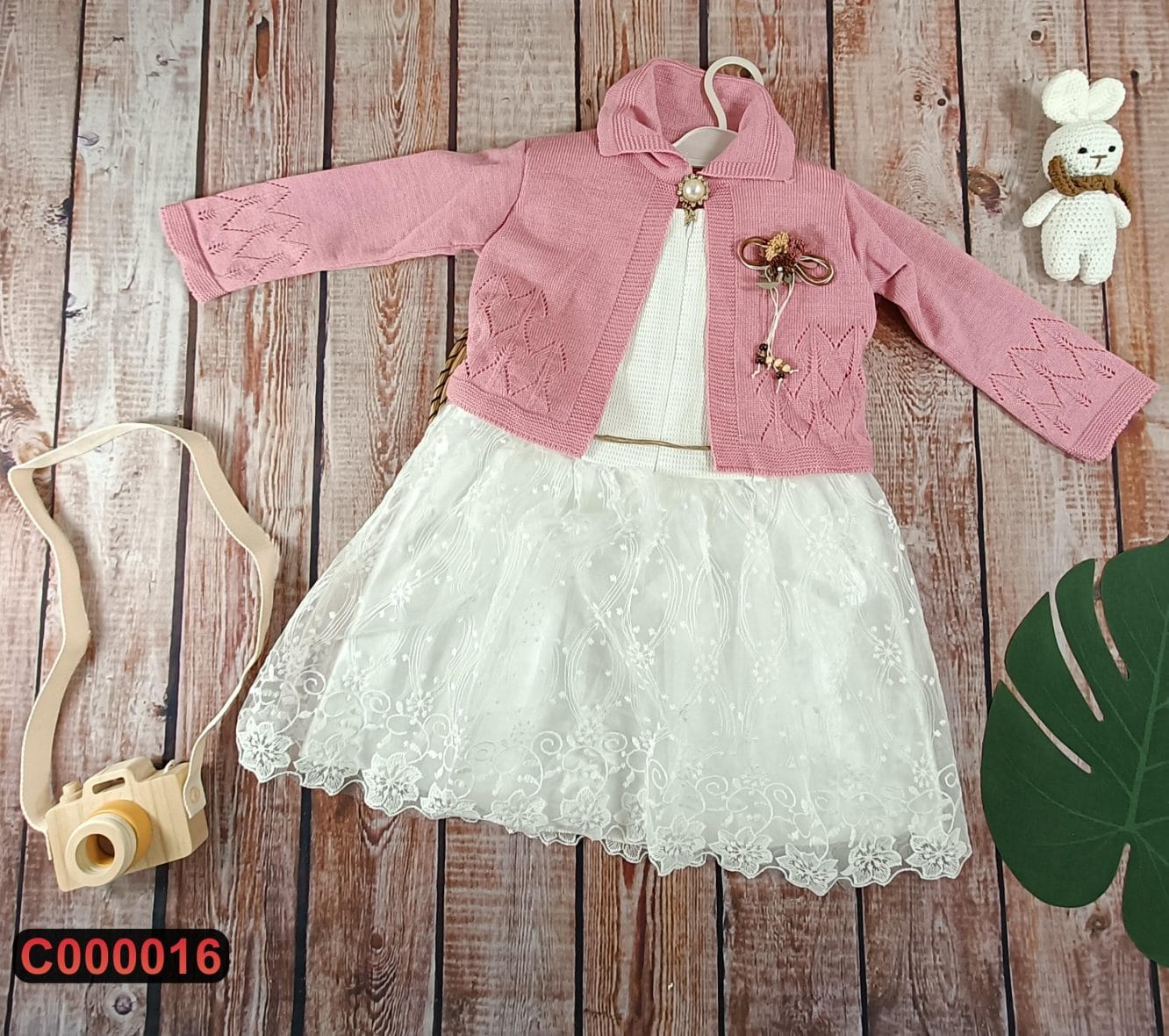 Dečija haljina na bretele sa bolerom (110-128)