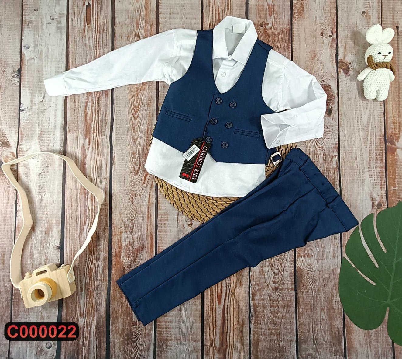 Svečani komplet – košulja, prsluk i pantalone (80-104)