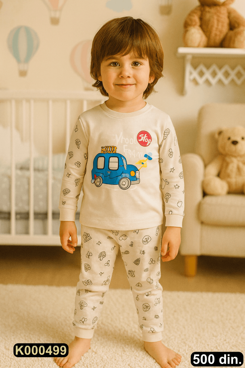 Pamučna pidžama iz 2 dela (62-116)