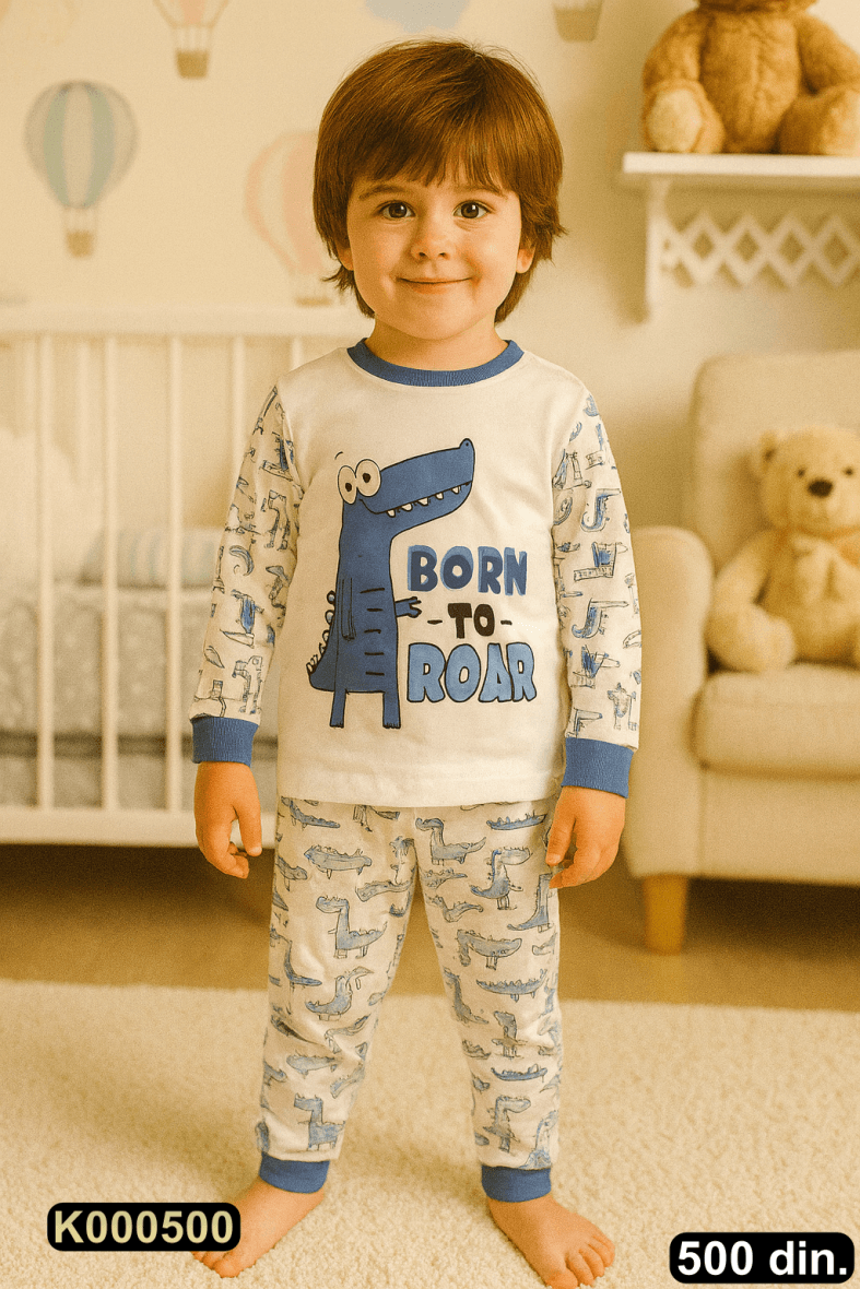 Pamučna pidžama iz 2 dela (104-116)