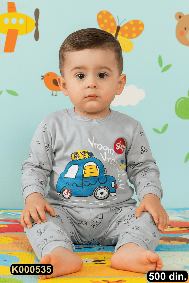 Pamučna pidžama iz 2 dela (62-116)