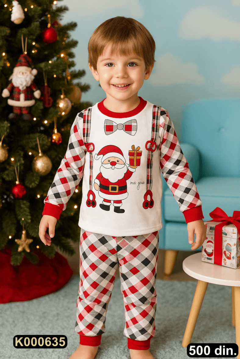 Pamučna pidžama iz 2 dela (104-116)