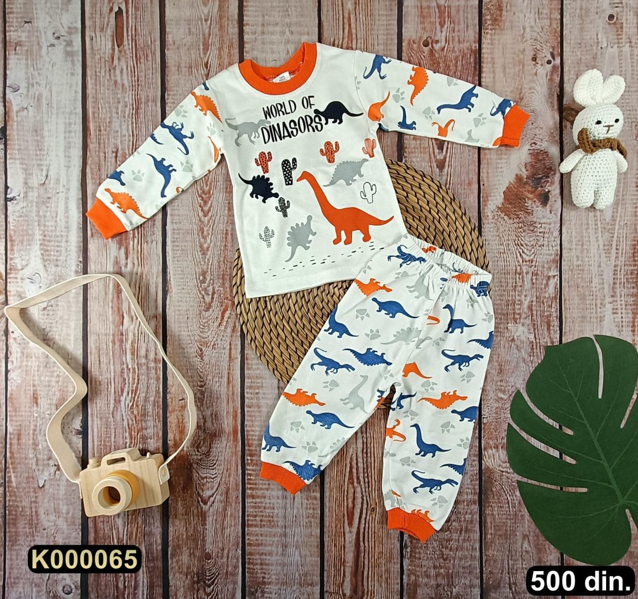 Pamučna pidžama iz 2 dela (80-98)