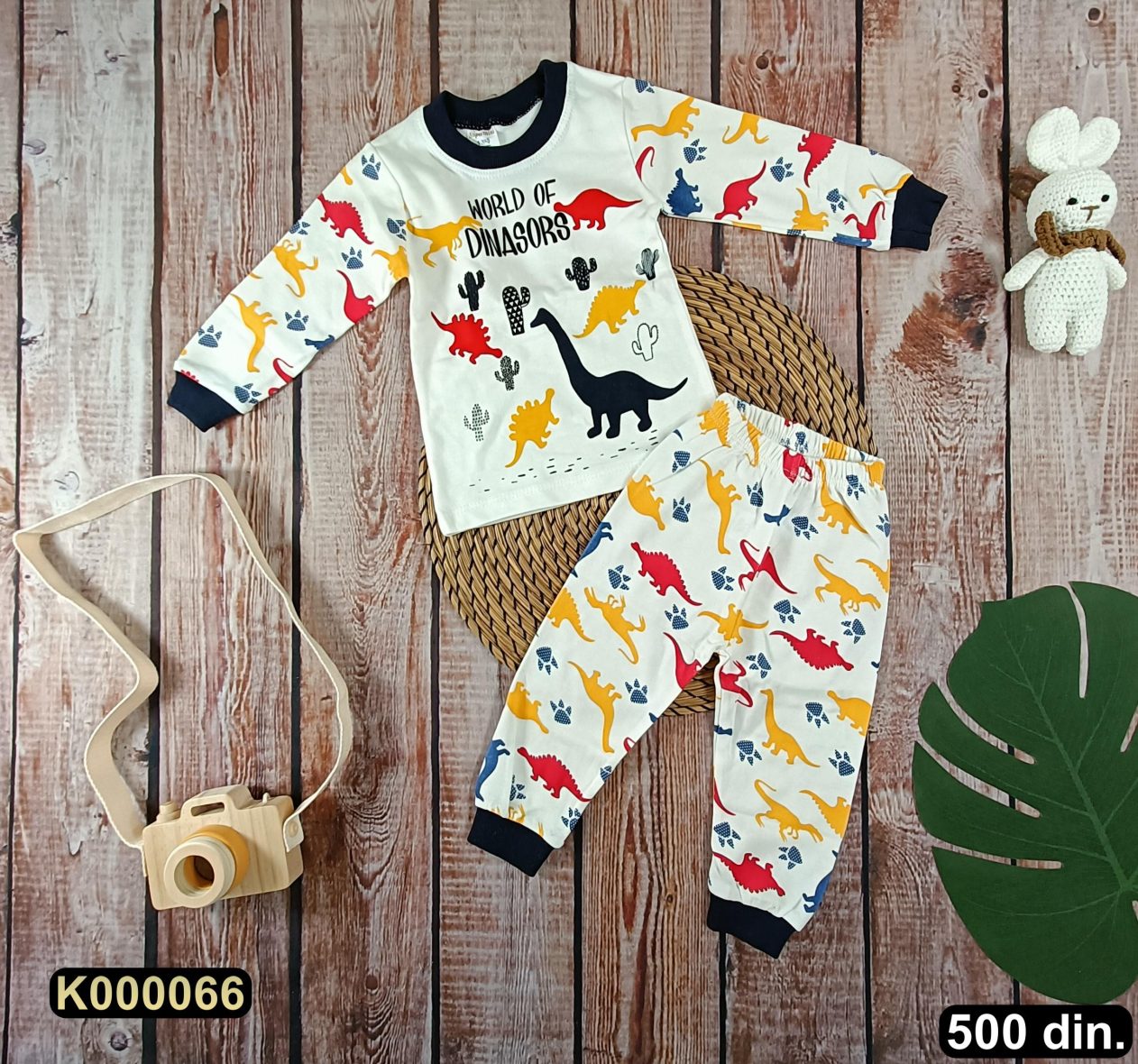 Pamučna pidžama iz 2 dela (80-98)