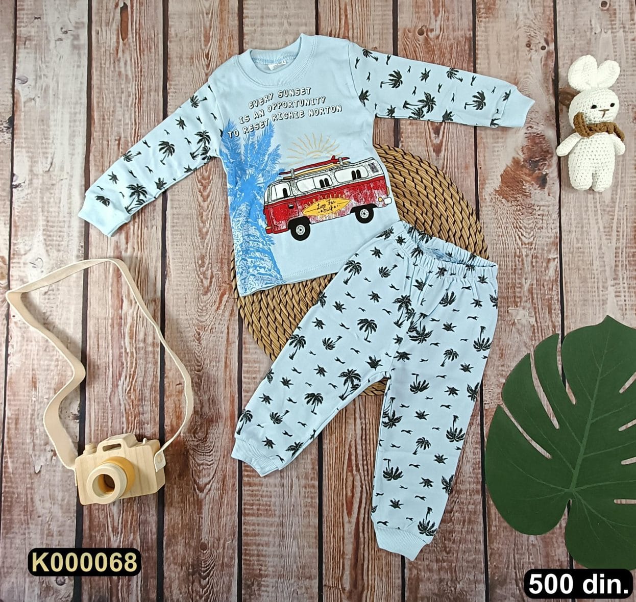 Pamučna pidžama iz 2 dela (80-98)