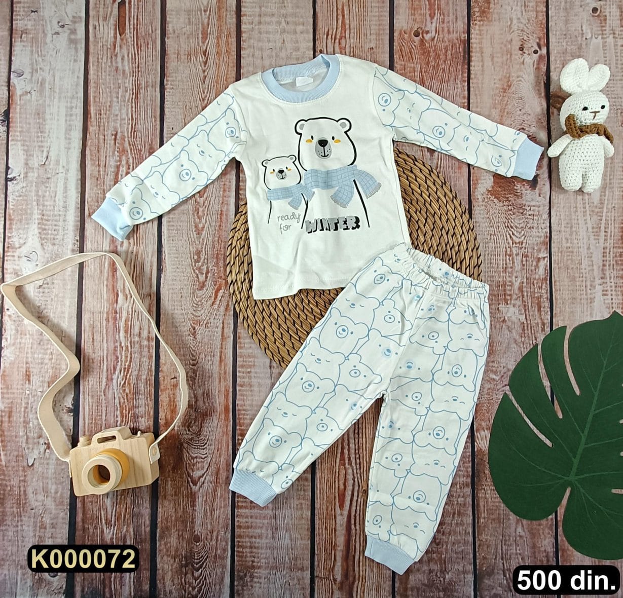 Pamučna pidžama iz 2 dela (80-98)