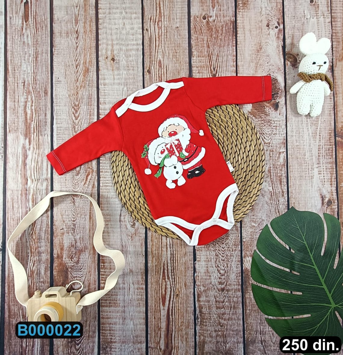 Pamučni novogodišnji bodi (56-80)