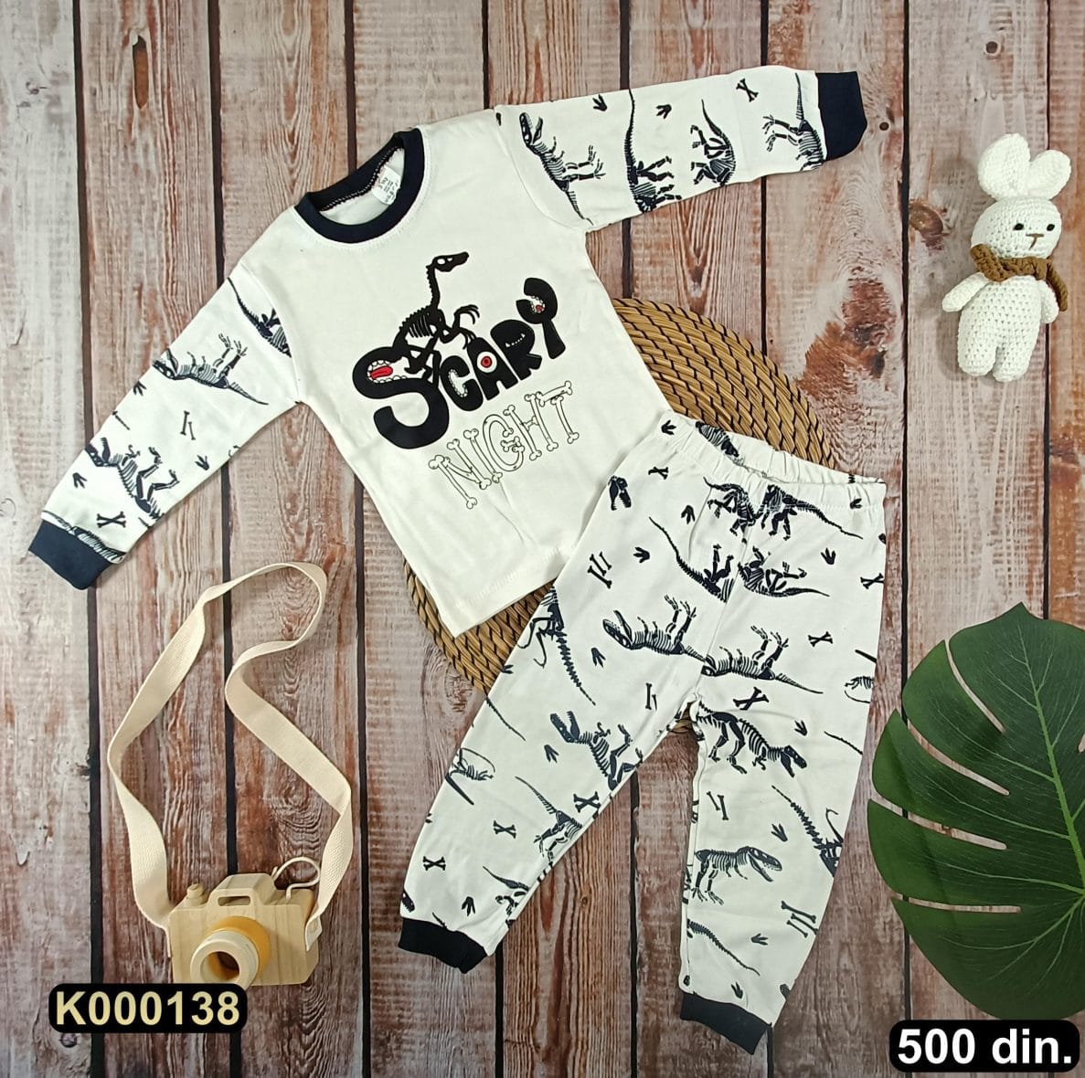 Pamučna pidžama iz 2 dela (80-98)