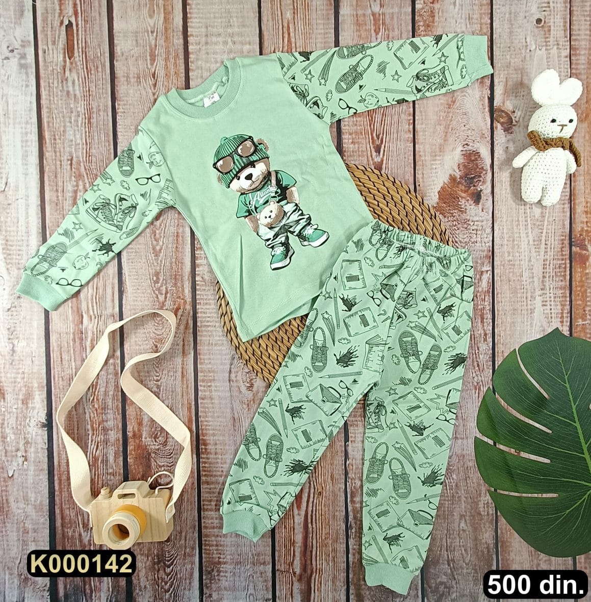 Pamučna pidžama iz 2 dela (80-116)