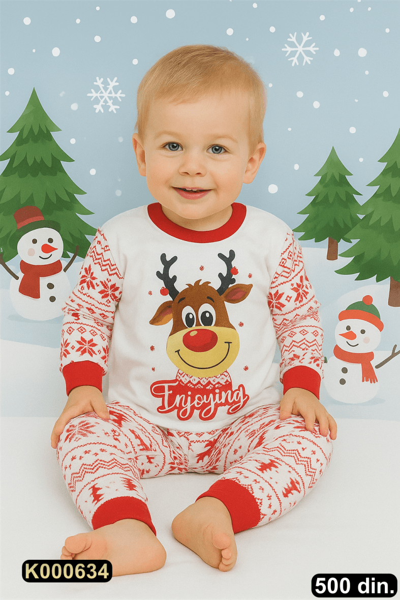 Pamučna pidžama iz 2 dela (80-98)