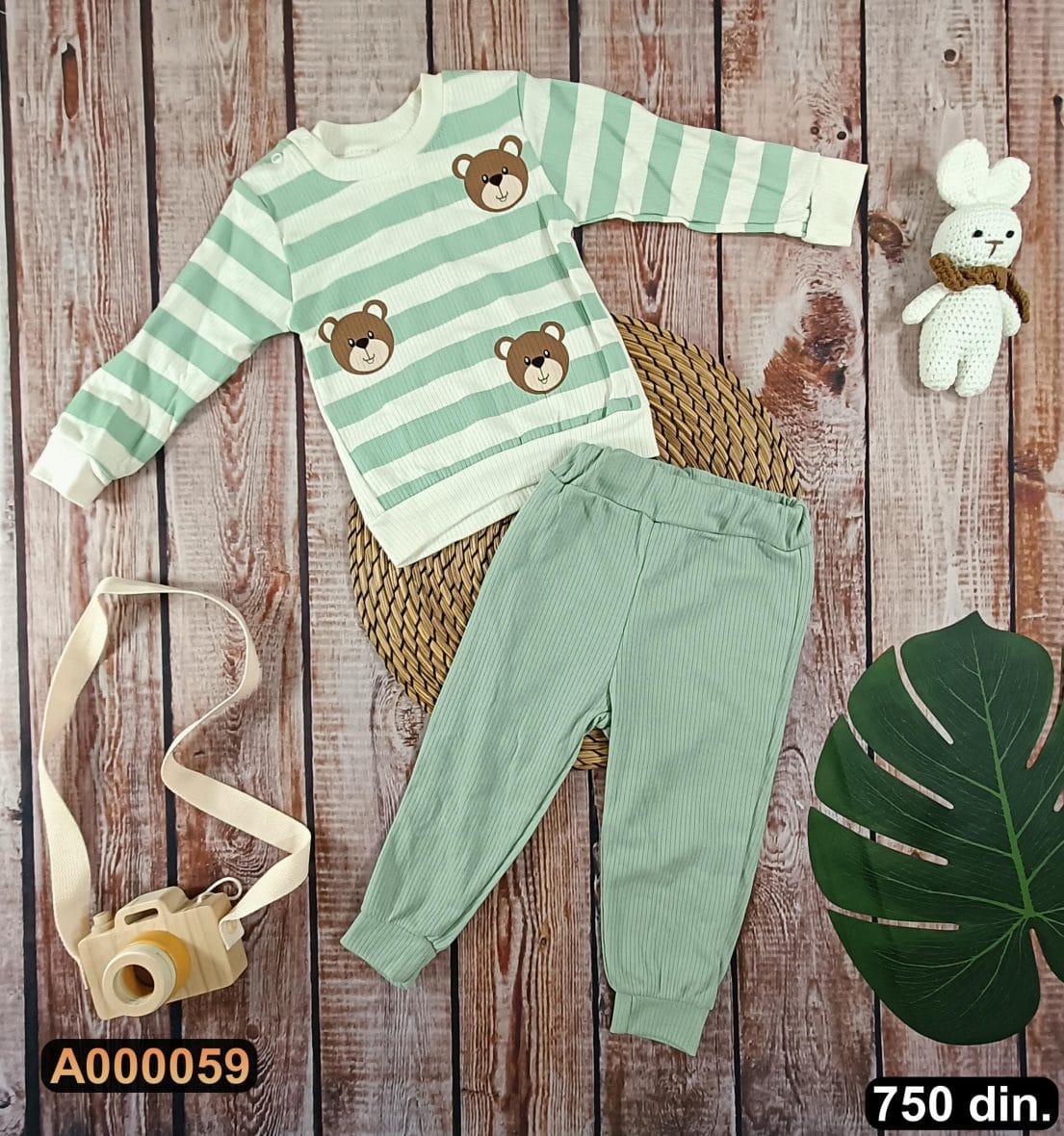 Pamučni komplet iz 2 dela (68-86)