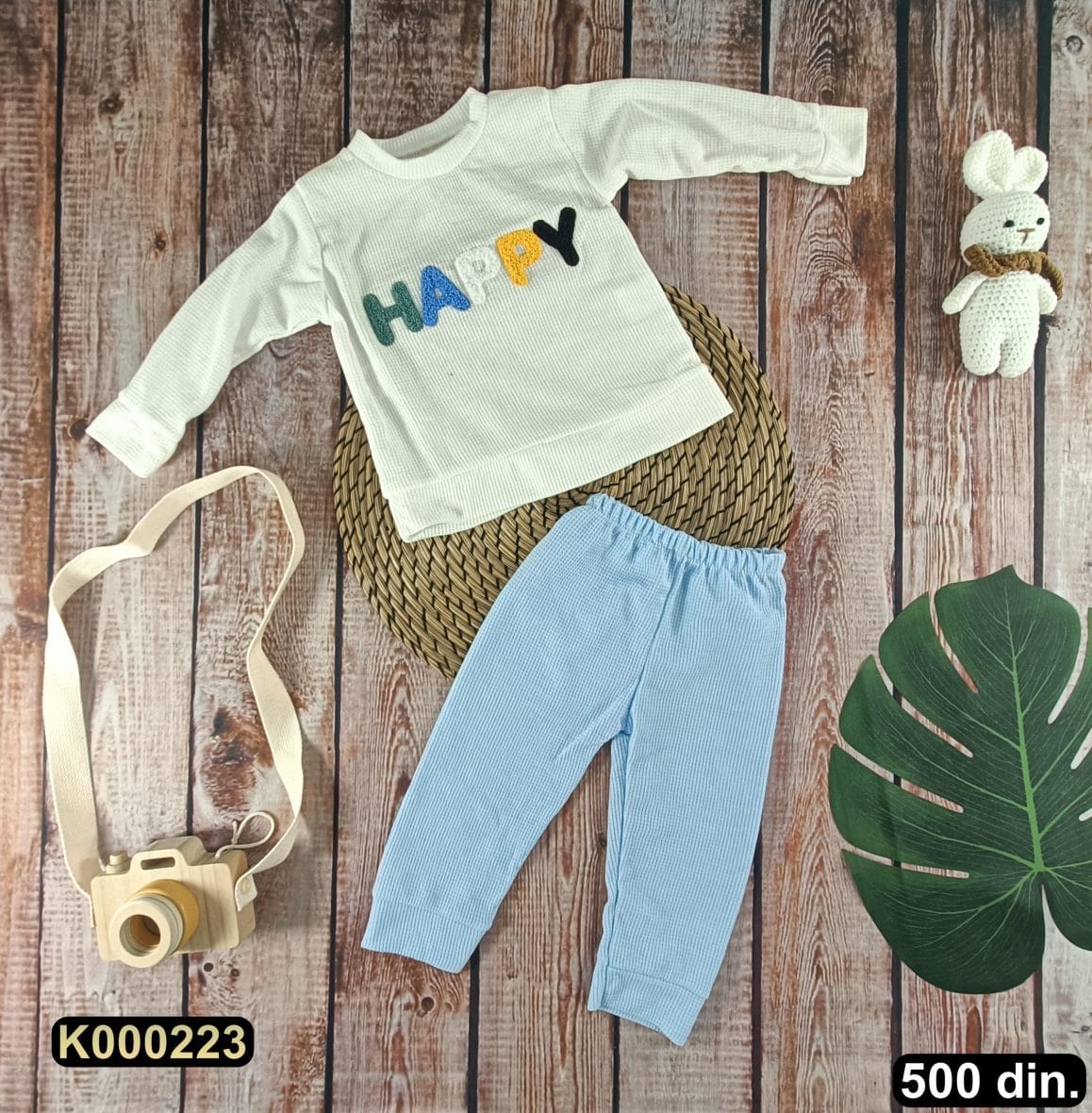 Pamučni kompletić iz 2 dela (68-86)