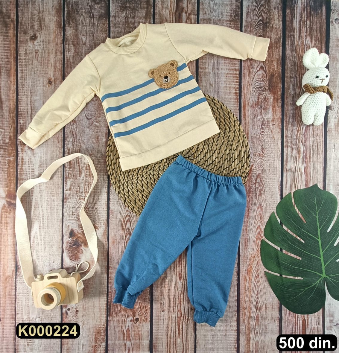 Pamučni kompletić iz 2 dela (68-86)