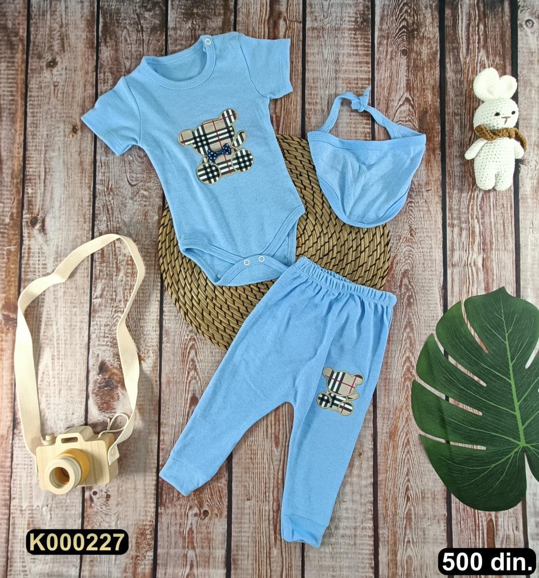 Pamučni komplet iz 3 dela (68-86)