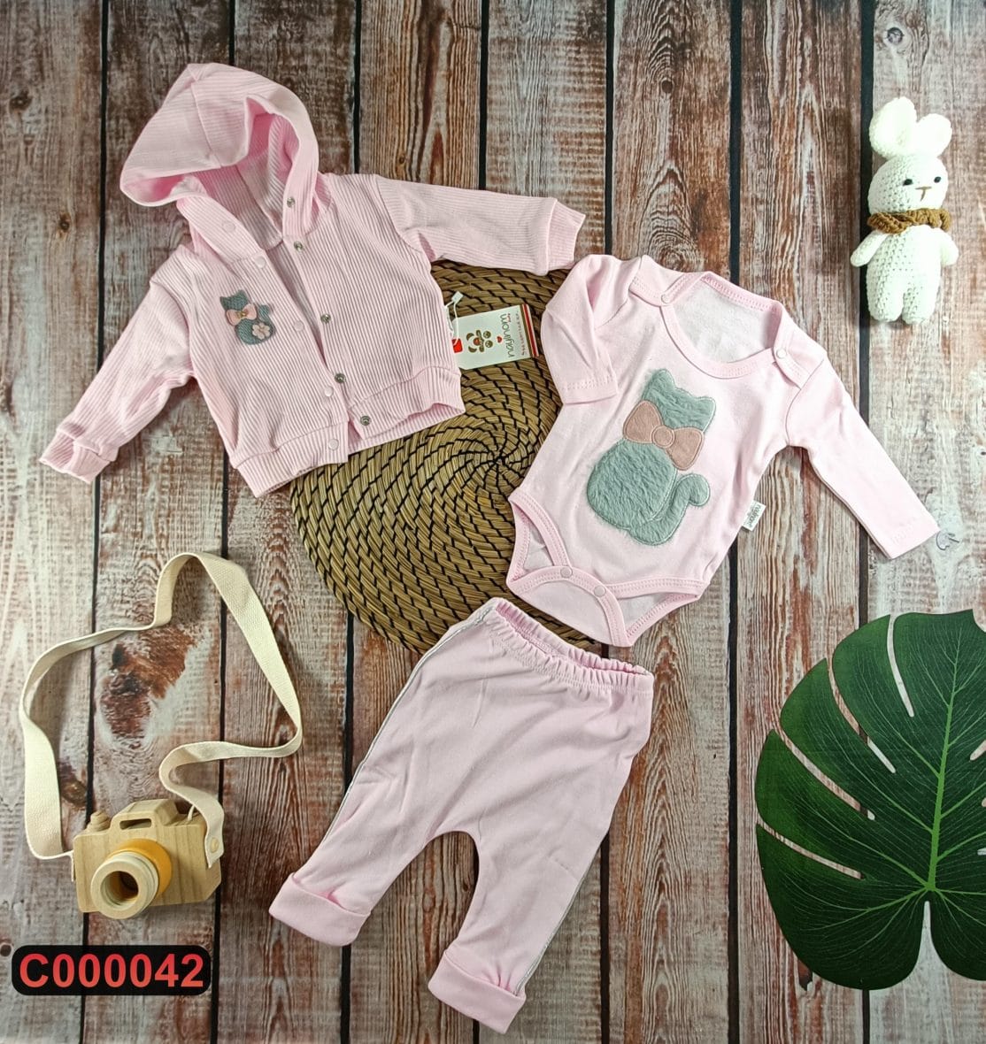 Pamučni komplet iz 3 dela (56-68)