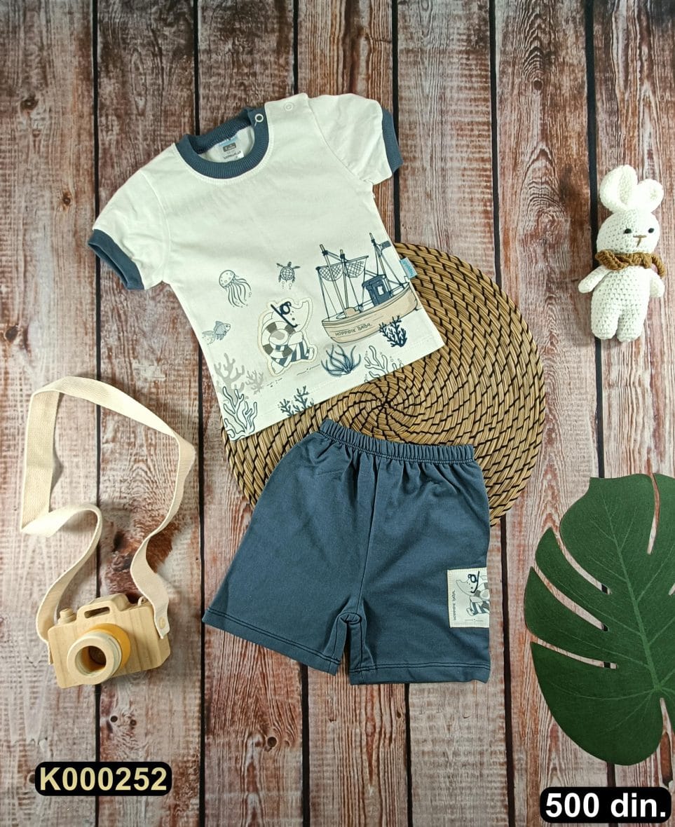 Pamučni komplet iz 2 dela (62-74)