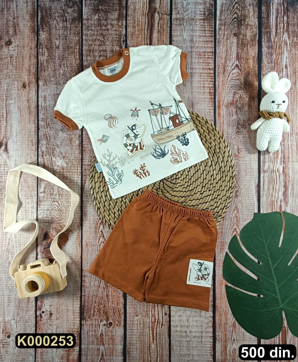 Pamučni komplet iz 2 dela (62-74)