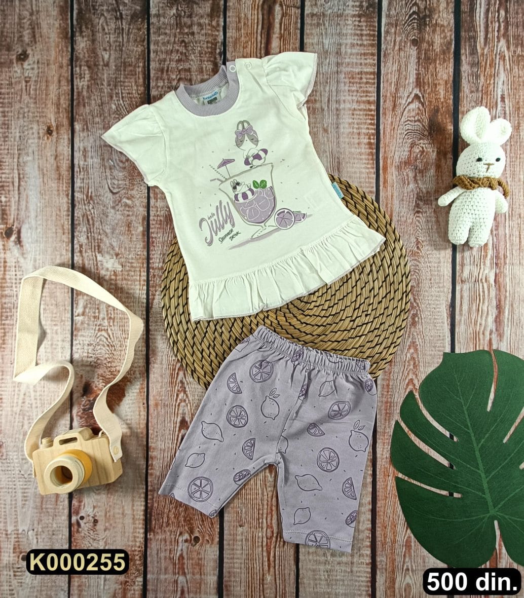 Pamučni komplet iz 2 dela (62-74)